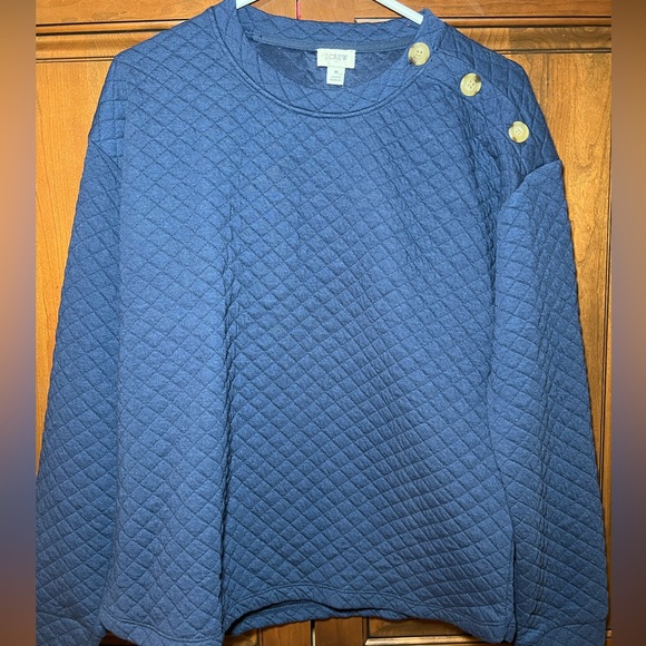 BRAND NEW J. Crew quilted sweater - Picture 1 of 3